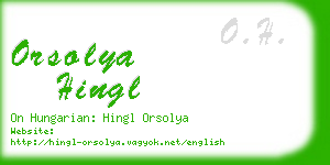orsolya hingl business card